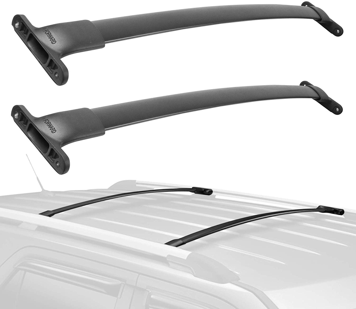 Lot Detail - ROOF RACK CROSSBARS FOR 2016, 2017,2018 & 2019 FORD EXPLORER 2018 Ford Explorer Roof Rack Delete Kit