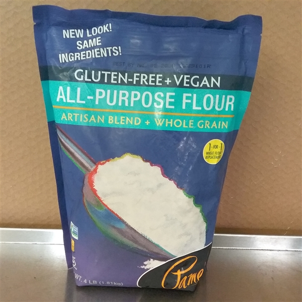 4 LB BAG OF PAMELAS GLUTEN-FREE & VEGAN ALL PURPOSE FLOUR