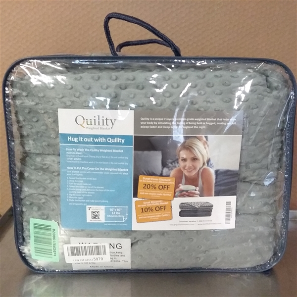 QUILITY 12 LB WEIGHTED BLANKET