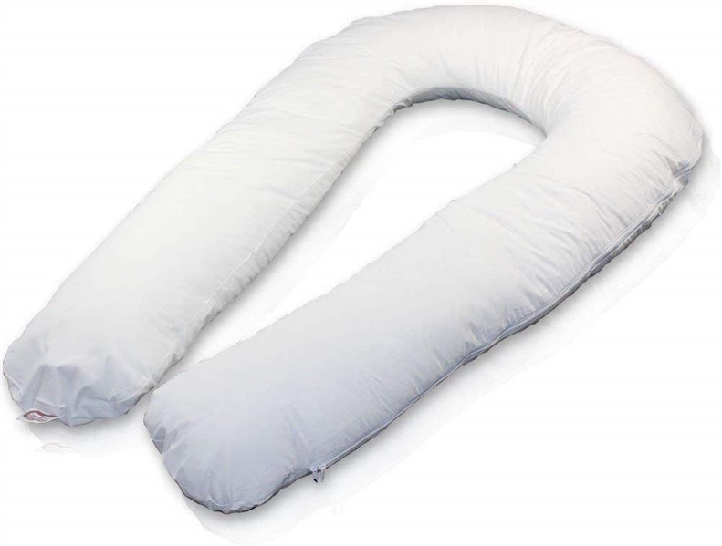 COMFORT U TOTAL BODY SUPPORT PILLOW WITH WHITE CASE