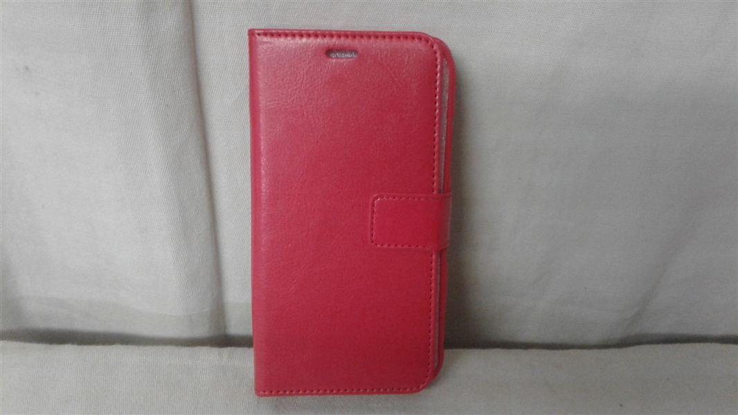 RED IPHONE WALLET CASE 6.1