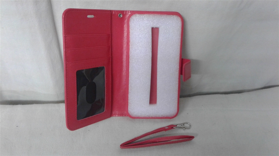 RED IPHONE WALLET CASE 6.1