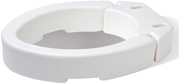 CAREX HINGED TOILET SEAT RISER ELONGATED 