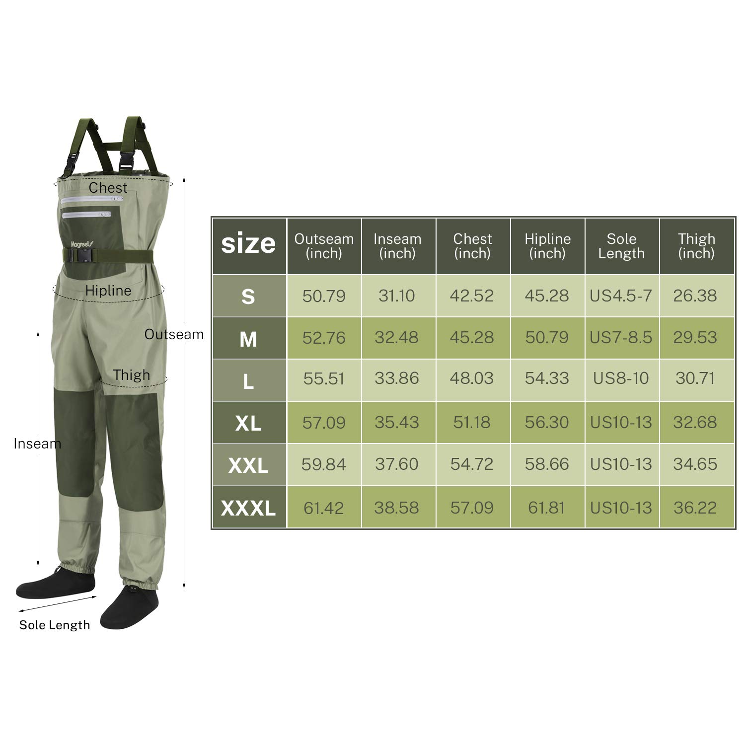 Lot Detail MAGREEL CHEST WADERS NEOPRENE FEET SIZE L