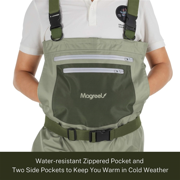 MAGREEL CHEST WADERS NEOPRENE FEET SIZE L