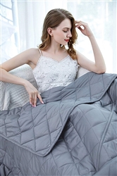 ZZZHEN WEIGHTED BLANKET AND COVER 80" X 87" 25 LB