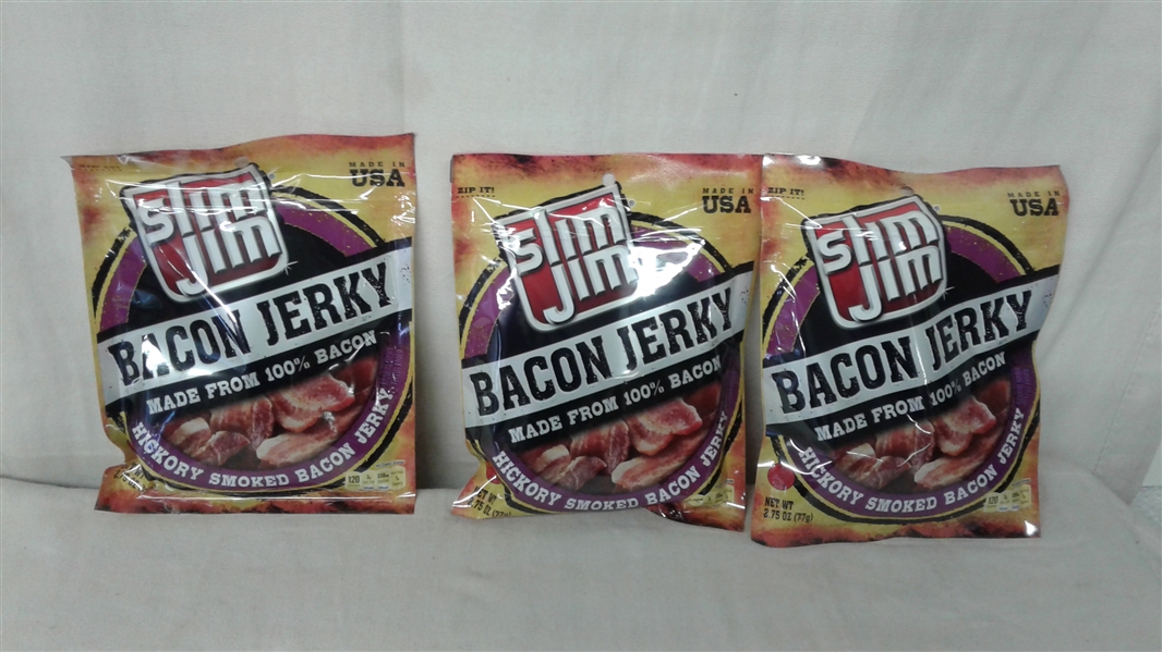 SLIM JIM BACON JERKY 3 PACK