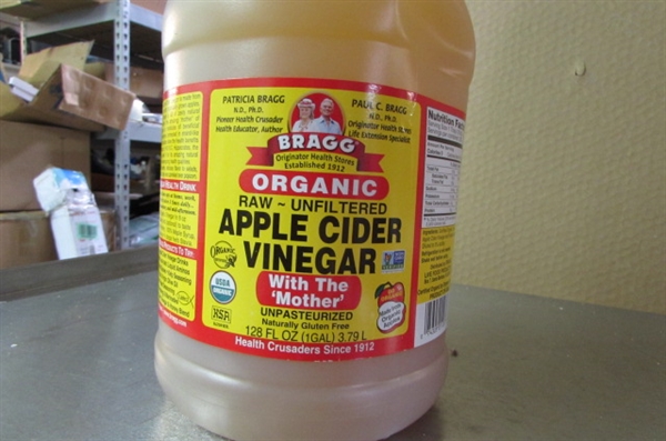 Bragg Organic Raw-Unfiltered Apple Cider Vinegar 128 fl.oz. (1 Gallon Jug)