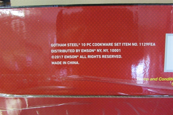 Gotham Steel Pots and Pans 10 Piece Cookware Set 