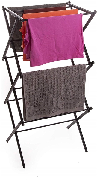 THREE TIER COLLAPSIBLE CLOTHES DRYING RACK 