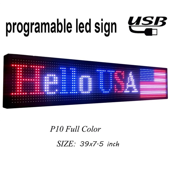 LED PROGRAMMABLE SIGN 39X8