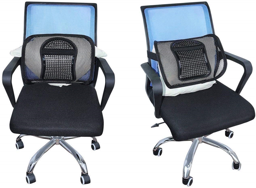 TWO PACK OF LUMBAR SUPPORT BACK RESTS