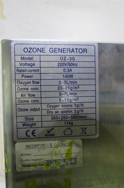 OZ-G OZONE GENERATOR PROTOTYPE