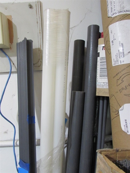 GRAY PVC ANGLE, SOLID RODS, WELDING RODS & MORE