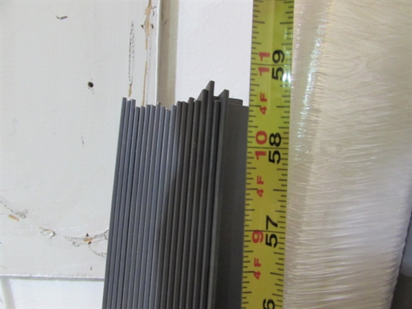 GRAY PVC ANGLE, SOLID RODS, WELDING RODS & MORE