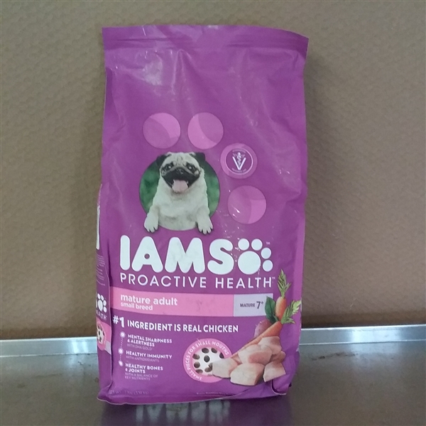 7 LB BAG OF IAMS PROACTIVE HEALTH SMALL BREED DOG FOOD