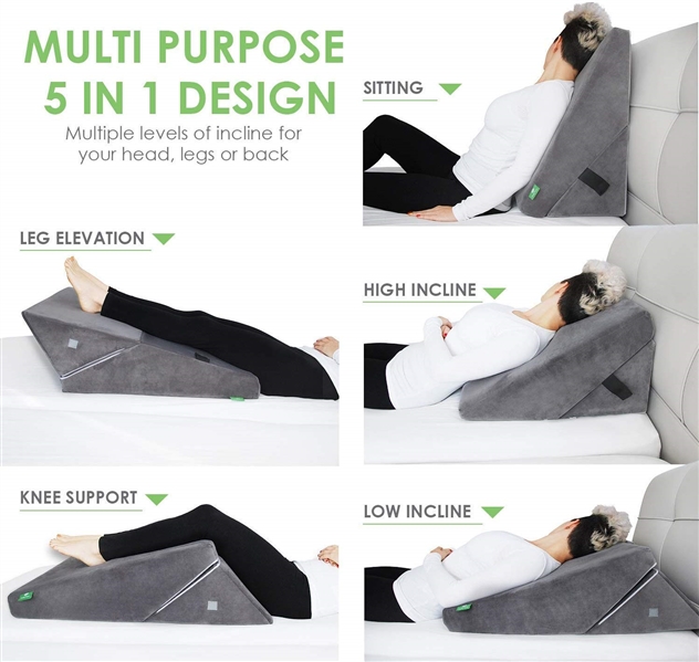 5-IN-1 BED WEDGE PILLOW 