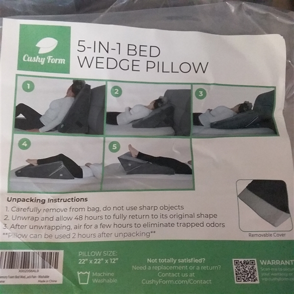 5-IN-1 BED WEDGE PILLOW 