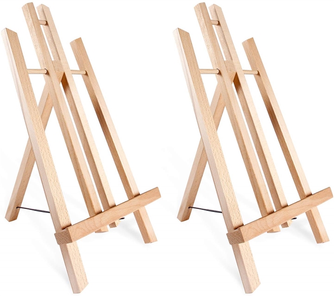 SET OF THREE WOODEN TABLETOP EASELS