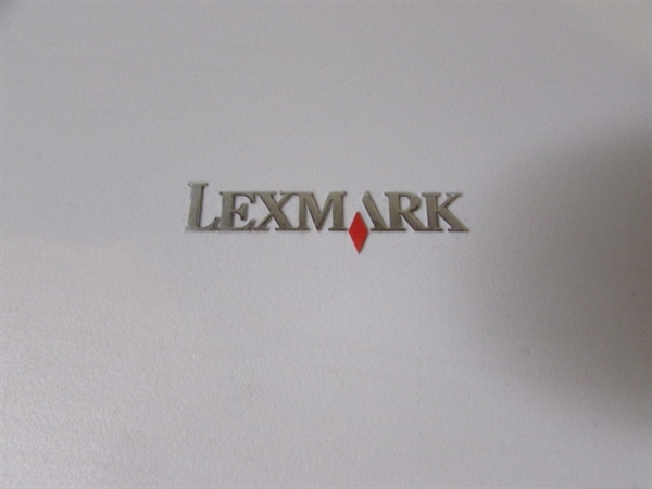 LEXMARK PRINTER, OFFICE SUPPLIES, DESK & CHAIR