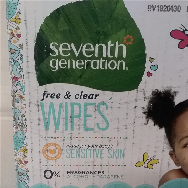 SEVENTH GENERATION  FREE AND CLEAR WIPES