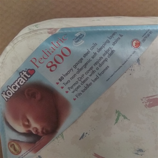 KOLCRAFT PEDIATRIC CRIB/TODDLER MATTRESS 