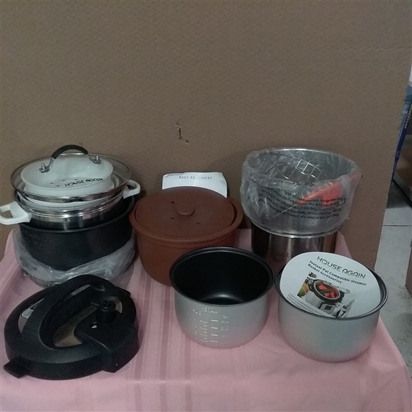 MISCELLANEOUS INSTA POT, VITACLAY AND OTHER COOKER ACCESSORIES 