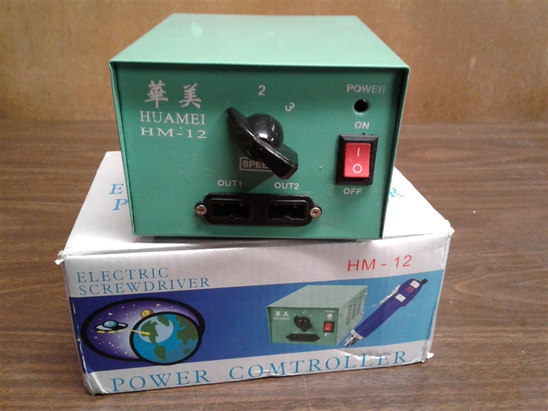 2 ELECTRIC SCREWDRIVERS & POWER CONTROLLER 