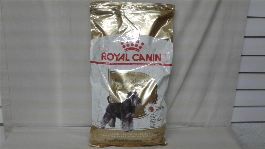 ROYAL CANIN ADULT MINIA5URE SCHNAUZER 10LB BREED HEALTH NUTRITION DOG FOOD