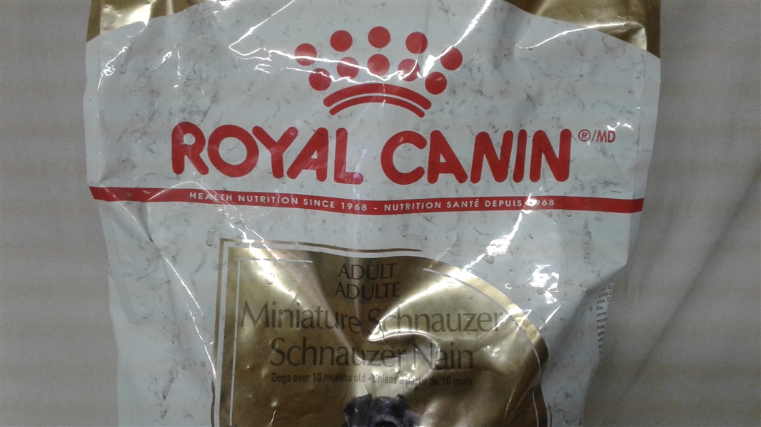 ROYAL CANIN ADULT MINIA5URE SCHNAUZER 10LB BREED HEALTH NUTRITION DOG FOOD