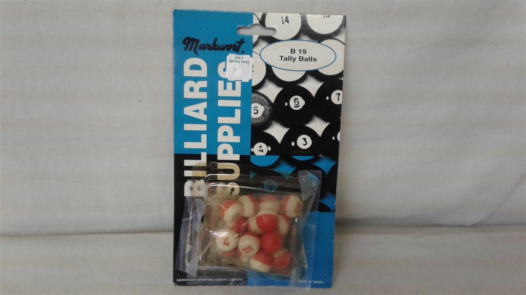 MARKWORT BILLIARD SUPPLIES B 19 TALLY BALLS