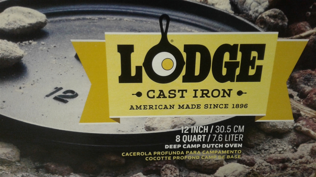 BRAND NEW LODGE CAST IRON 8 QT DUTCH OVEN