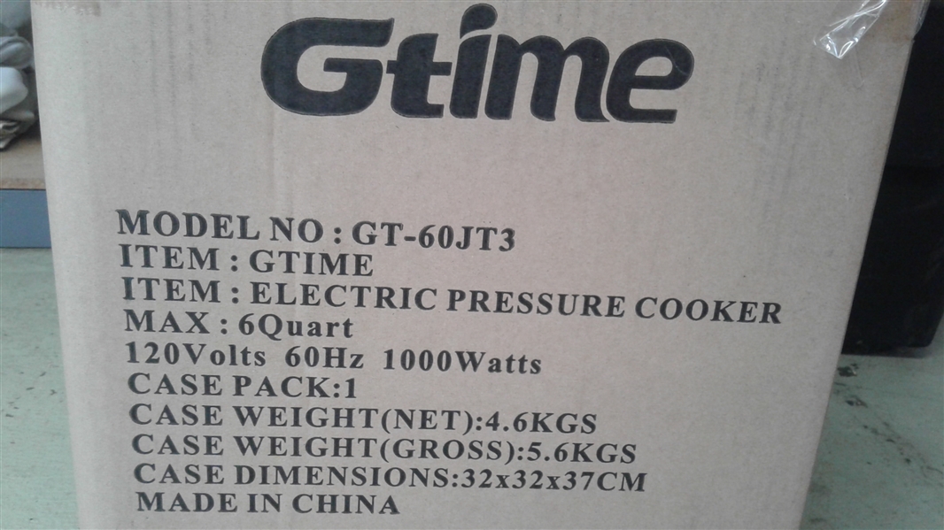 ELECTRIC PRESSURE COOKER 6 QT