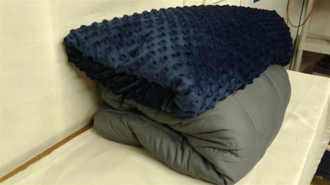 WEIGHTED BLANKET 60X80 15 LBS WITH REMOVABLE COVER