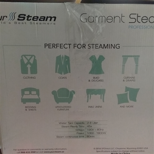 PUR STEAM PROFESSIONAL HOME GARMENT STEAMER