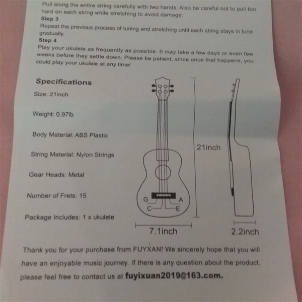 FUYXAN UKELELE 