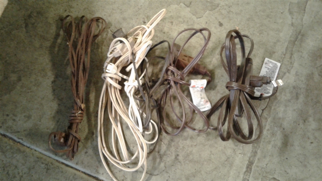 LARGE LOT OF EXTENSION CORDS AND POWER STRIPS