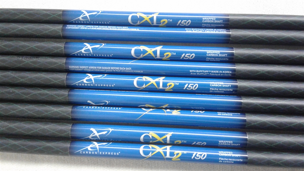 CARBON EXPRESS CXL 2 SELECT 150 SHAFT ARROWS 9 PK