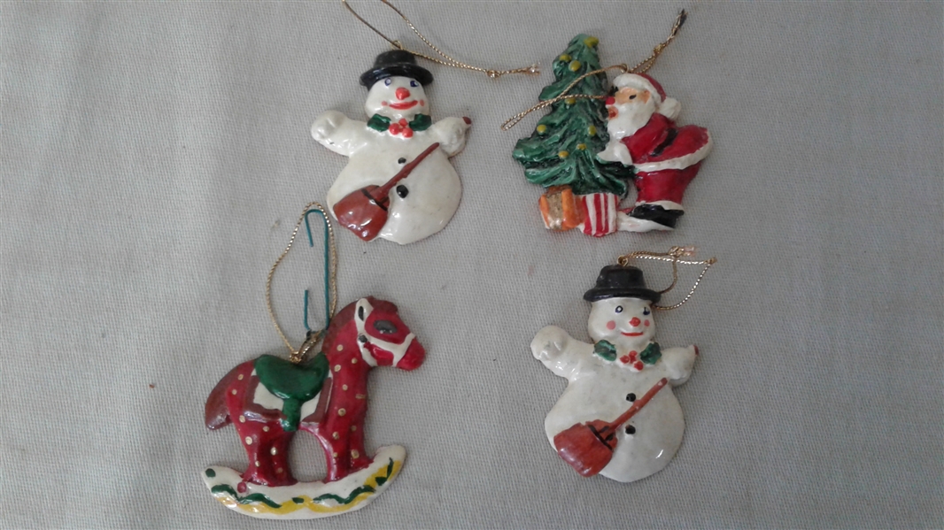 VINTAGE AND NEWER CHRISTMAS ORNAMENTS