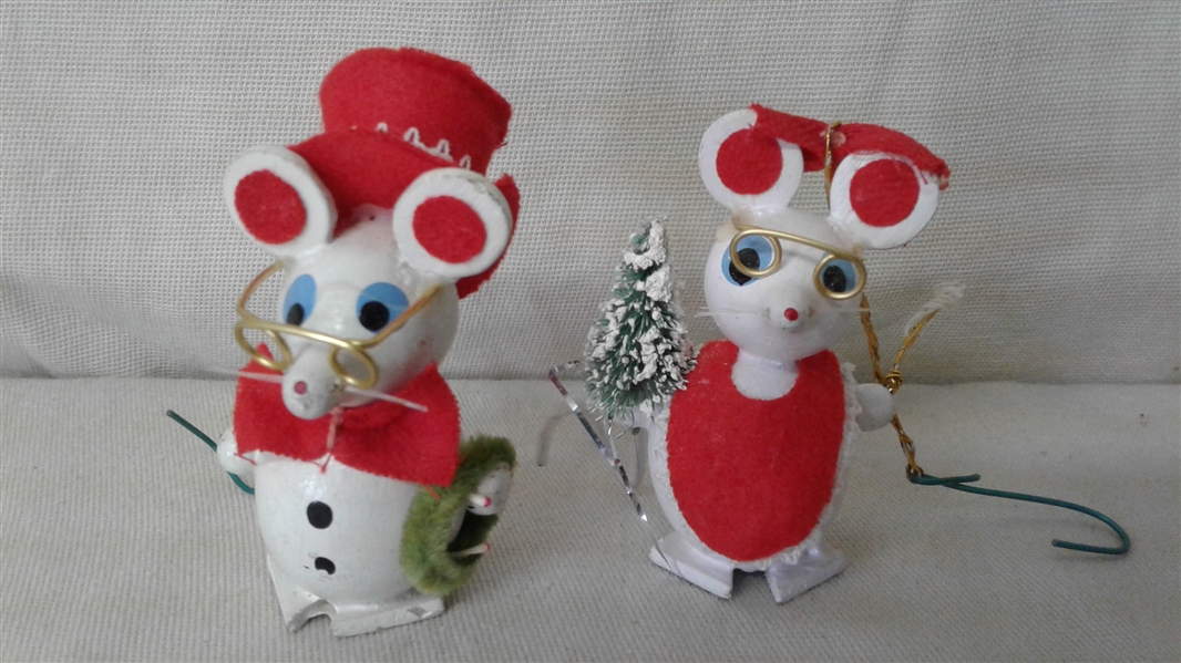 VINTAGE AND NEWER CHRISTMAS ORNAMENTS