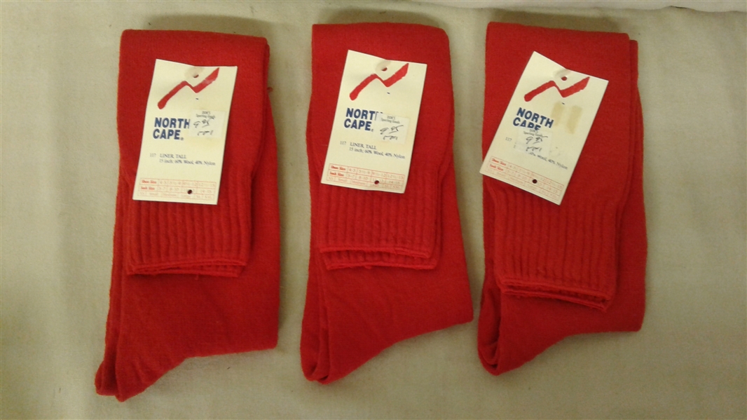 3 PAIR NORTH CAPE WOOL/NYLON SOCKS