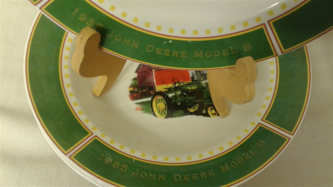 JOHN DEERE MODEL B PLATE SET AND OTHER MISC PLATES