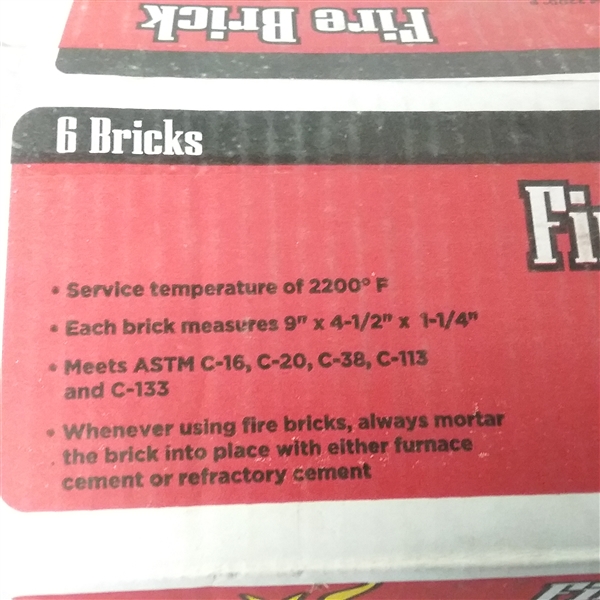 BOX OF FIRE BRICK