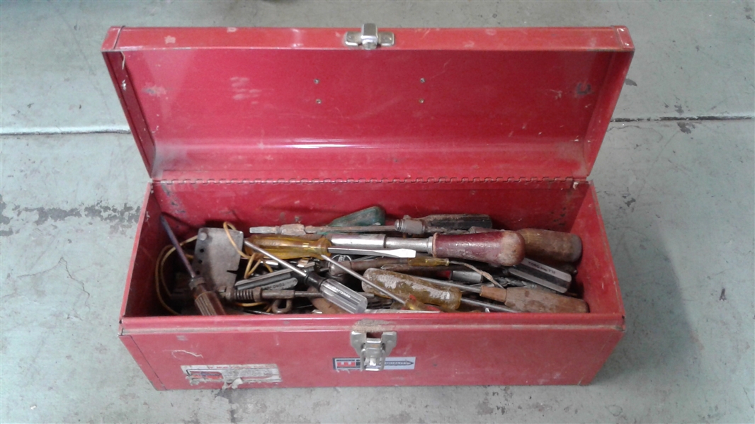 19 MULTI-PURPOSE TOOL BOX WITH TOOLS