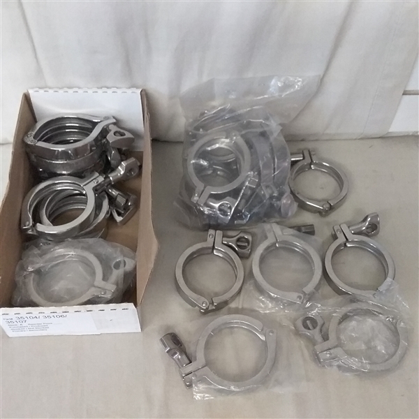 STAINLESS PIPE CLAMPS 21 CT