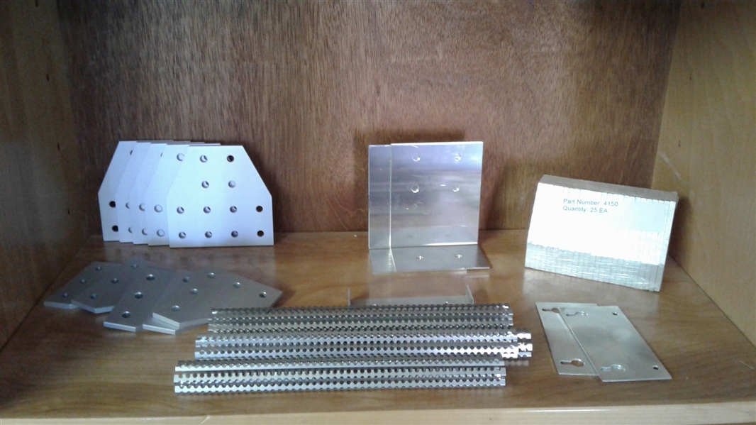 ASSORTED FABRICATED ALUMINUM PIECES AND MORE