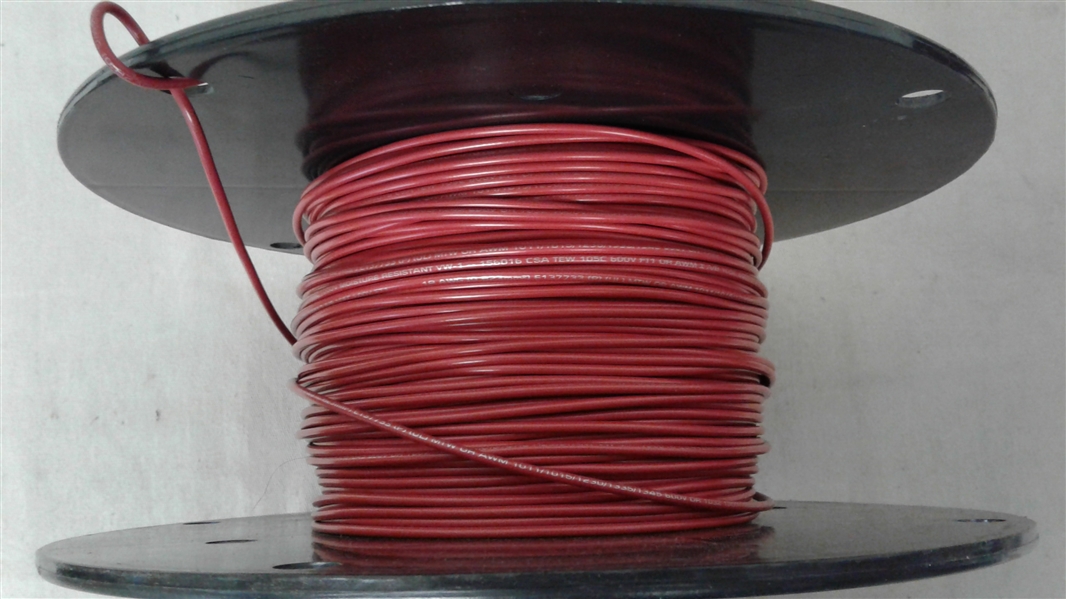 2 PARTIAL SPOOLS OF 12 & 18 GAUGE WIRE