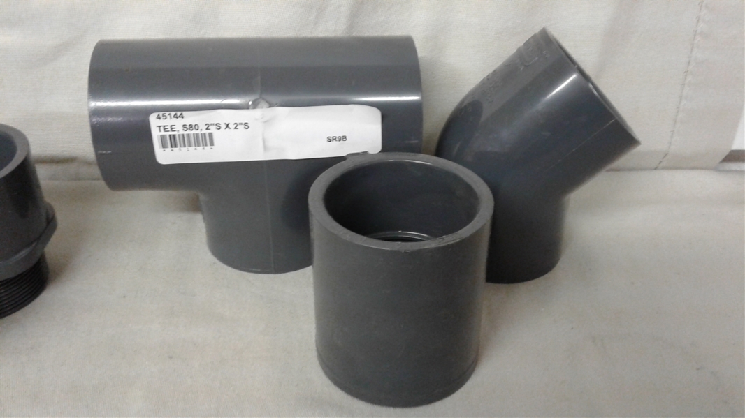 ASSORTED 2 SPEARS PVC FITTINGS