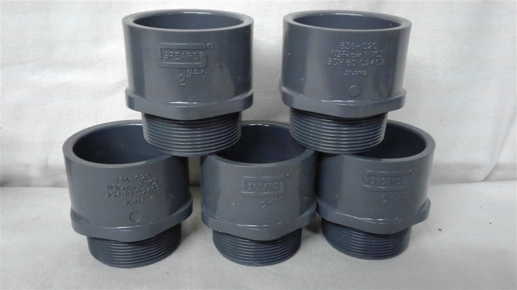 ASSORTED 2 SPEARS PVC FITTINGS