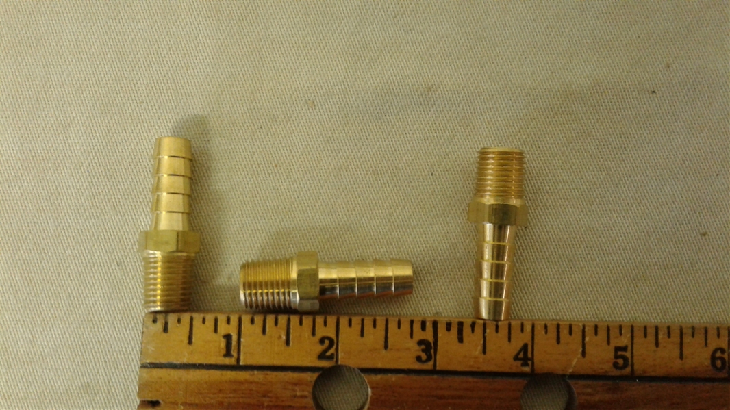 BARBED BRASS HOSE ADAPTERS
